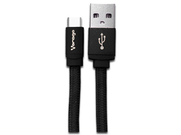 Cable Vorago de USB a USB-C (M-M), 2m. Color Negro.