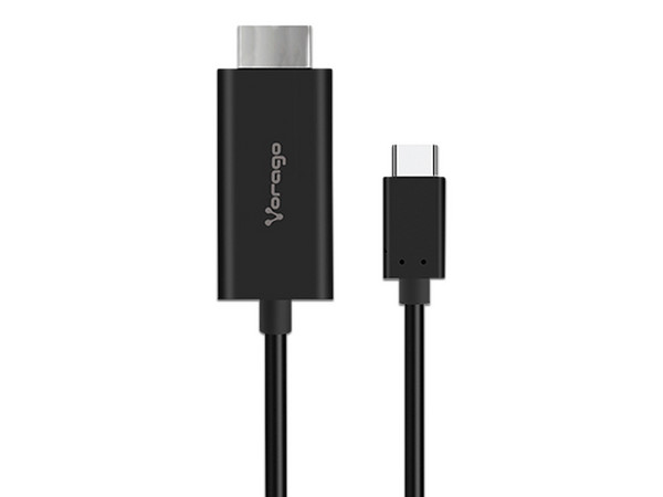 Cable Vorago USB Tipo-C a HDMI de 1.8m. Color Negro.