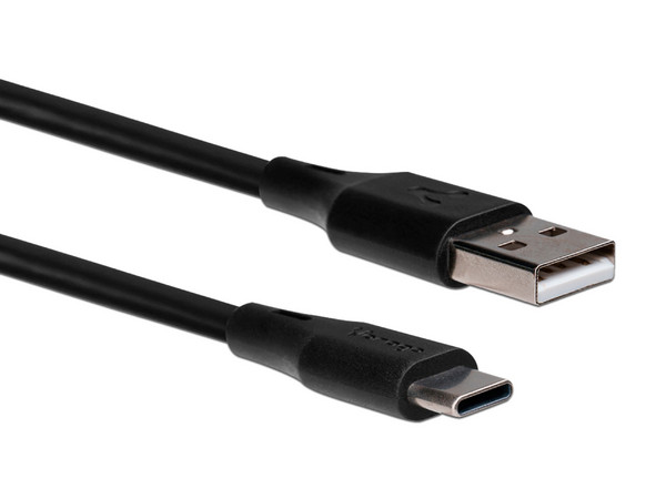 Cable Vorago, Conector USB C (M) a USB A (M), 1m. Color Negro.