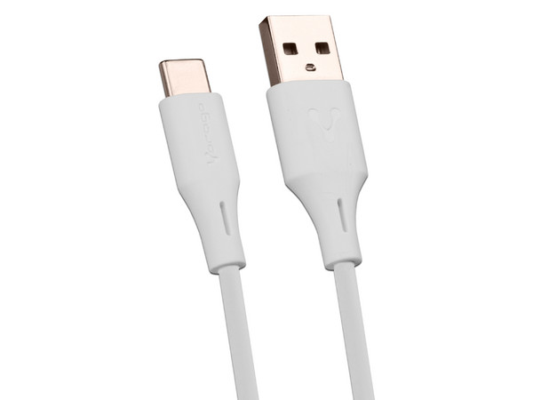 Cable de Carga Vorago de USB-C a USB A de 1 Metro, Color Blanco
