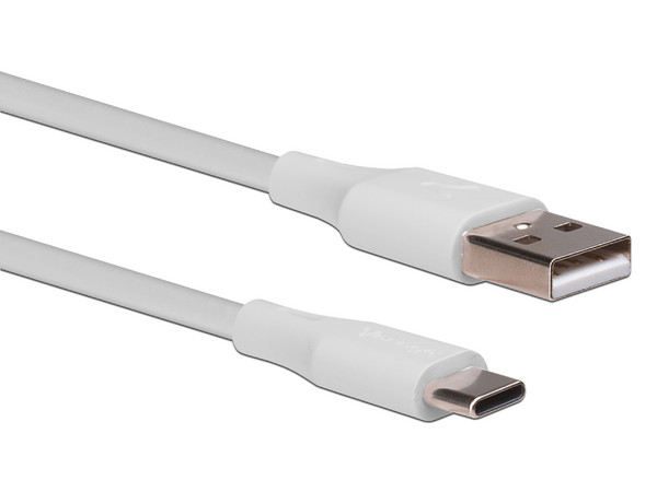 Cable de Carga Vorago de USB-C a USB A de 1 Metro, Color Blanco