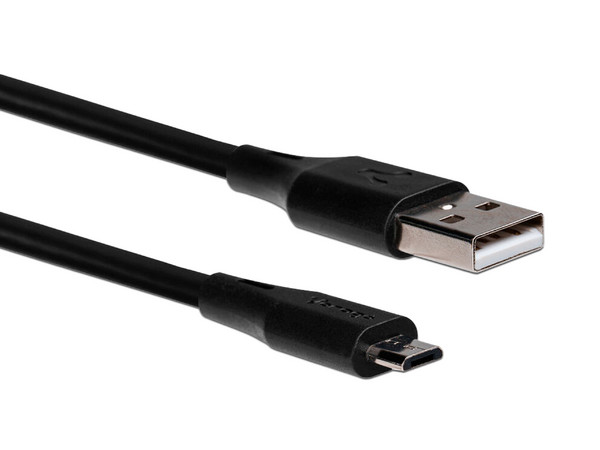 Cable Micro USB a USB Tipo A VORAGO CAB-M02B (M-M), Longitud 2.0 m. Color Negro.