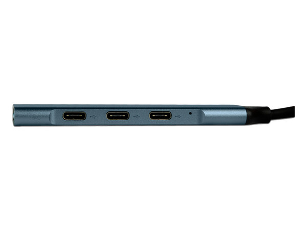 Concentrador de Puertos Vorago HUB-205, USB-C con adaptador USB-A. Color Gris 