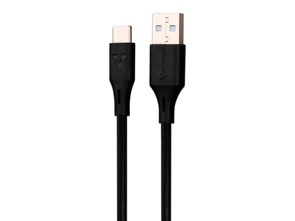 Cable Vorago de USB-C a USB-A (M-M) de 2 Metros. Color Negro.