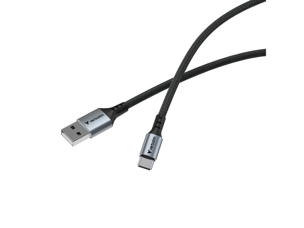 Cable de Datos Verbatim 31843 USB Tipo A a USB Tipo C (M-M), 18W, Longitud de 1.2m. Color Negro.