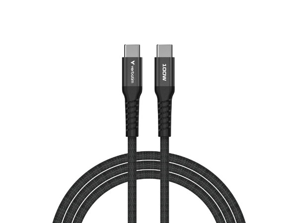 Cable Magnético, Verbatim, 100W Compacto 12cm, Color Negro.