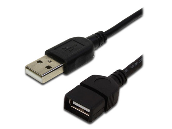 Extensión de cable activa USB 2.0 (macho a hembra) X-case, 15 metros, Color Negro.