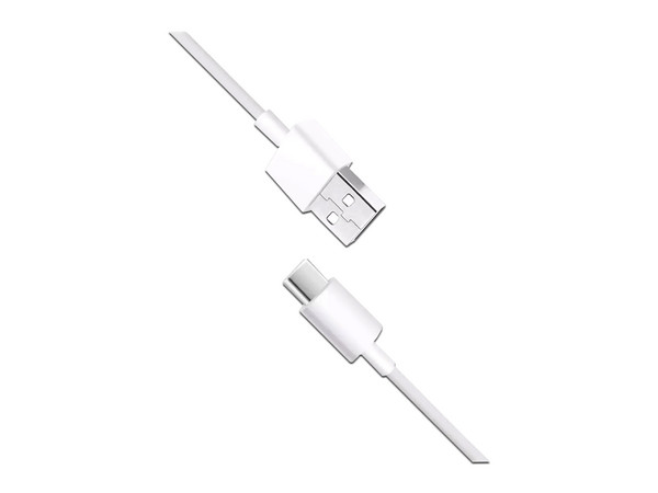 Cable de Datos Xiaomi Mi USB type C de USB A (M) a USB-C de 1m (M), Soporta carga rápida. Color Blanco.