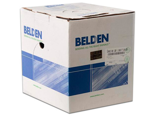 Bobina de Cable Audio BELDEN 5300UE de 2 conductores, 18AWG, 305m. Color Gris.