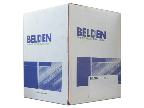 Bobina de cable de audio Belden, blindado, 305m. Color gris.
