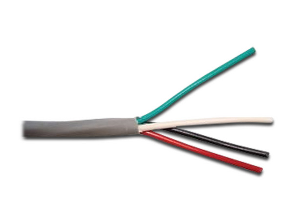 Bobina de Cable de Seguridad y Audio BELDEN 305 m, 4C/ 22AWG Color Gris.