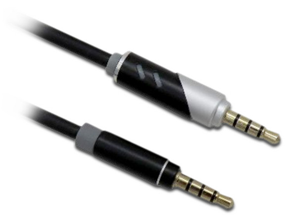 Cable de Audio estéreo BRobotix Mini Jack de 3.5mm con una punta giratoria 180, (M-M), 1m.