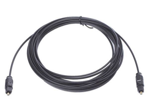 Cable de Audio TosLink Epcom EP-TOS15, de Fibra Óptica, 4.6m, Color Negro.