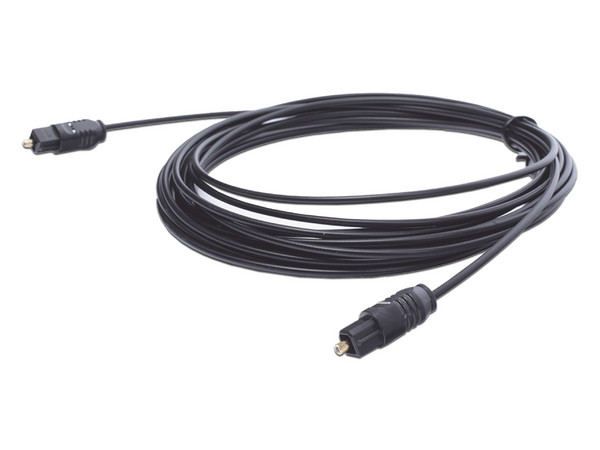 Cable de Audio TosLink Epcom EP-TOS15, de Fibra Óptica, 4.6m, Color Negro.