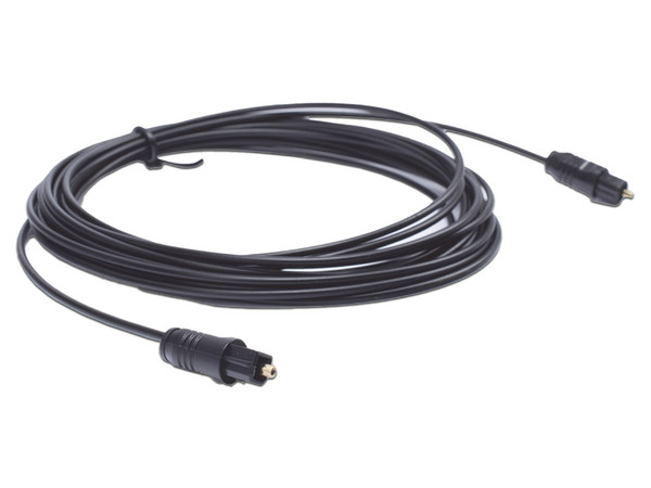 Cable de Audio TosLink Epcom EP-TOS15, de Fibra Óptica, 4.6m, Color Negro.