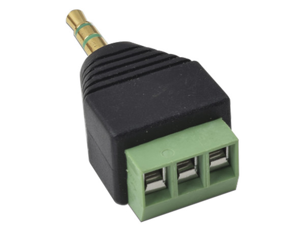 Adaptador para Audio y Video Epcom JR58 de 3.5 mm, 3 terminales atornillables.