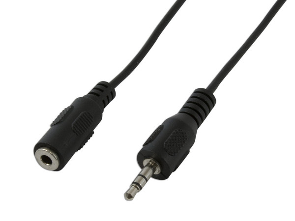 Cable estéreo Extensión 3.5mm M-H, 1.8m