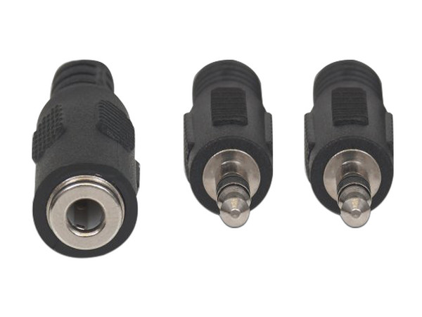 Adaptador Manhattan de 3.5mm (hembra) a dos de 3.5mm (macho).