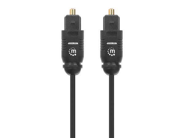 Cable de audio óptico digital SPDIF de 2m. Color Negro