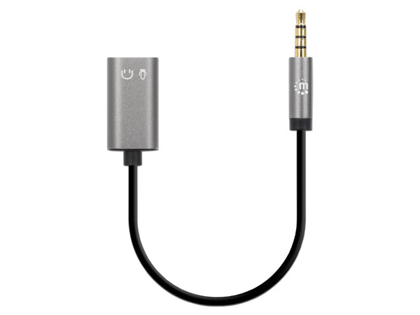 Adaptador Auxiliar en Y, de un Plug a 2 salidas 3.5 mm.