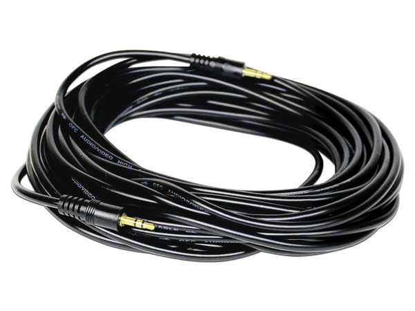 Cable de Audio Redleaf AUDIO7.5, 3.5mm a 3.5mm (M-M), 7.5m, Color Negro.
