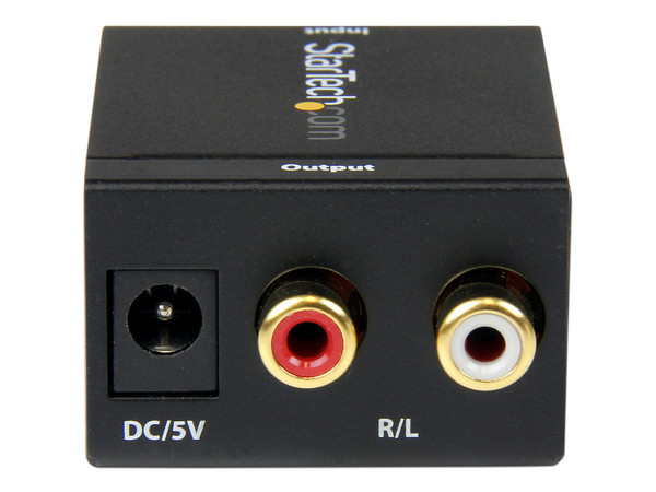 Adaptador Convertidor de Audio Digital Coaxial SPDIF o Toslink Óptico a RCA Estéreo Analógico
