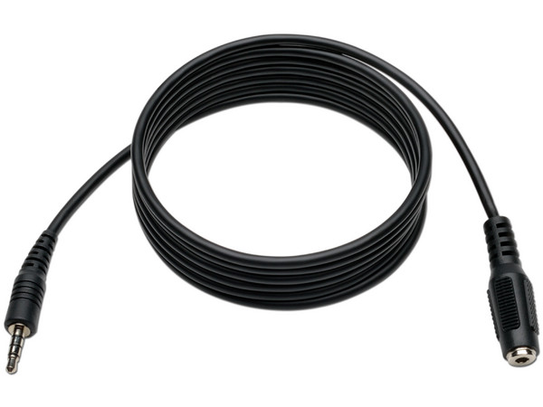 Cable de Extensión para Diadema TRRS de Audio de 4 Posiciones Mini Estéreo de 3.5 mm (M/H) de 1.83 m.