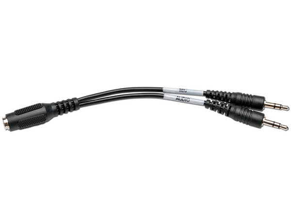 Adaptador Tripp Lite divisor de audio en Y de 3.5 mm (H-M) de 15.2 cm.