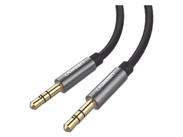 Cable de Audio Ugreen de 3.5mm a 3.5mm (M-M), 2m. Color Negro.