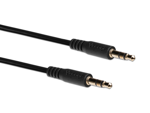 Cable Auxiliar de Audio 3.5 mm VORAGO Longitud 1.0 m 3.5mm (M) a 3.5mm (M).