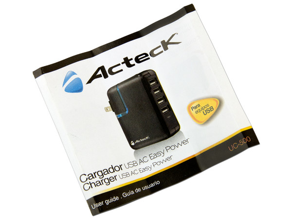 Cargador USB Acteck Easy Power UC-500, 4 puertos.