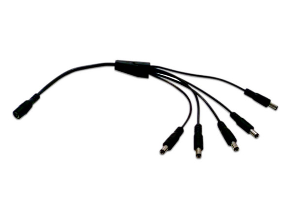 Divisor de energía Enson tipo pulpo con 5 conectores machos.