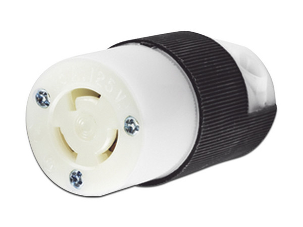 Conector de Media Vuelta Hubbell HUB-HBL-4729C, 125Vca, 15A, 2 Polos, 3 Hilos, Nema L5-15P.