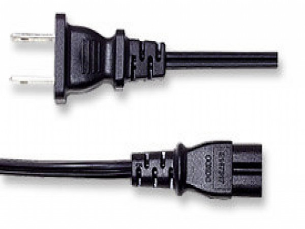 CABLE CORRIENTE PARA LAP TOP (DOBLE)
