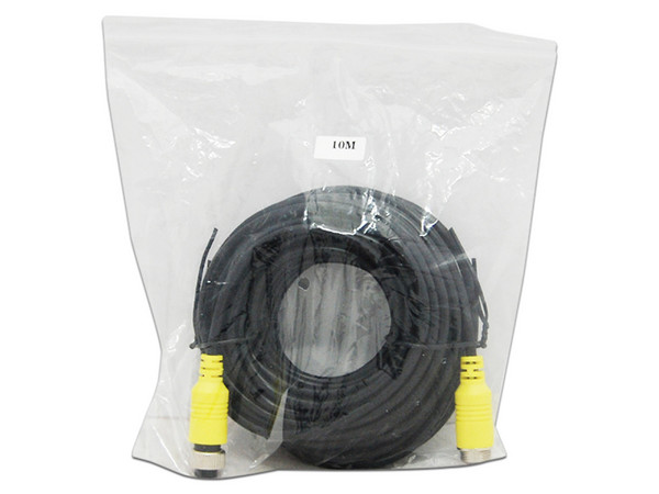 Cable tipo DIN Meriva MBCE110, De Aviación 4 Pines Para DVR Móviles de 10m, Color Negro.