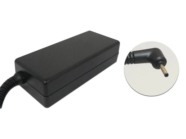 Cargador de Laptop Genérico AC-ASUS de 40W 19V 2.1A con Punta Aguja 2.5x0.7mm, Color Negro.