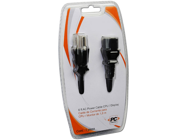 Cable de Poder para CPUs y Monitores. 1.8 m