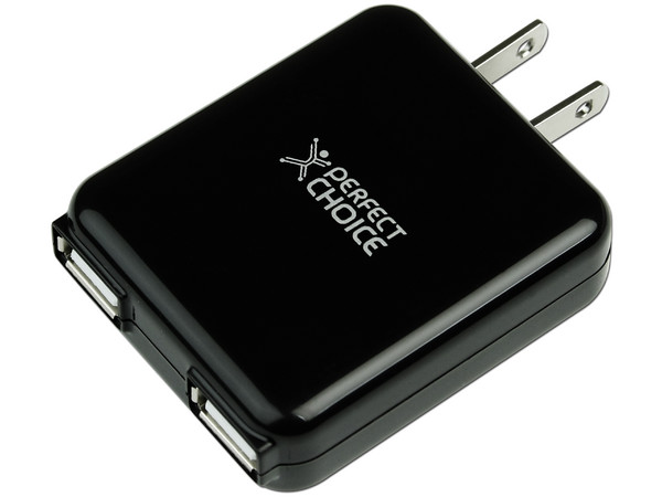 Cargador USB Doble, carga rápidamente dispositivos USB usando una toma de corriente alterna