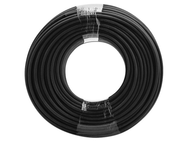 Carrete de Cable Fotovoltaico SolarOne CKC10A-N100 de 100m, Calibre 10AWG, 2000 VDC, Diámetro de 6.8mm. Color Negro.