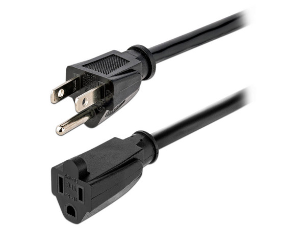 Cable de Alimentación StarTech de NEMA 5-15P a 5-15R, 4.5 m. Color Negro.