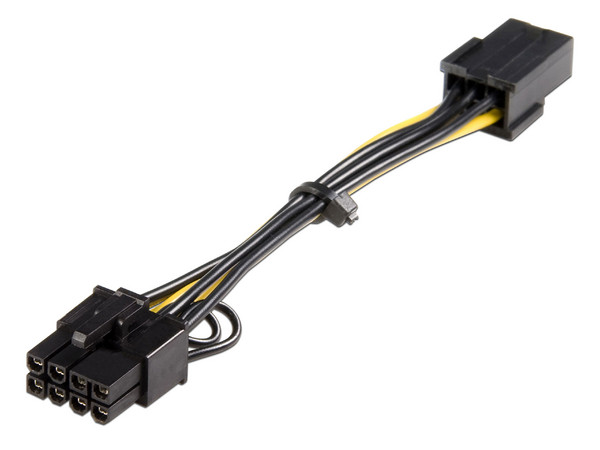 Cable adaptador de alimentación PCI Express 6 pines a 8 pines.
