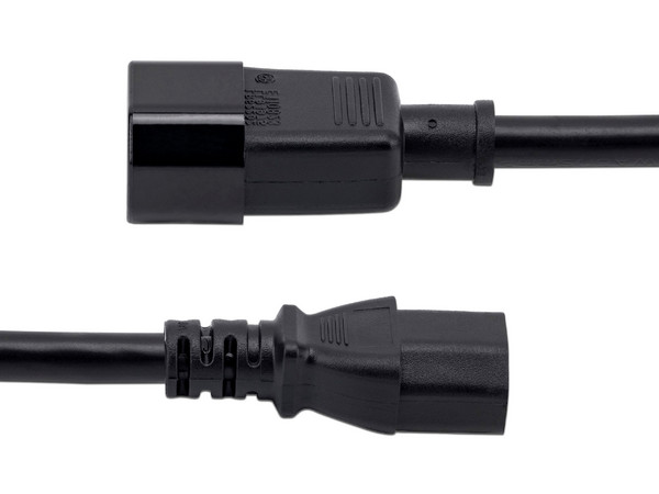 StarTech Cable de 14 AWG Extensor de Extensión Estándar de Corriente para Computadora PC C14 a C13