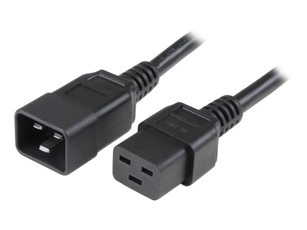 Cable de 1.8m C19 a C20 de servicio pesado de 14AWG para alimentación de computadoras