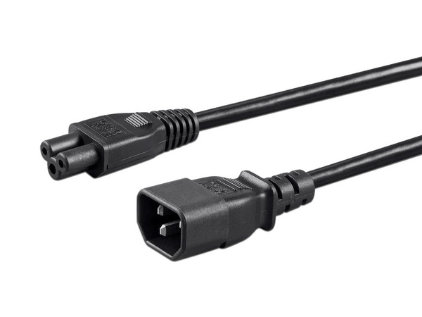 Cable estándar de extensión de alimentación para Laptop, 10A, 18AWG (IEC-320-C14 a IEC-320-C5), 1.83 m.