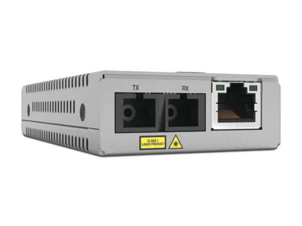 Convertidor de Medios Allied Telesis AT-MMC2000LX/SC-960 Monomodo de RJ45 a SC, 1000 Mbps. Color Gris.