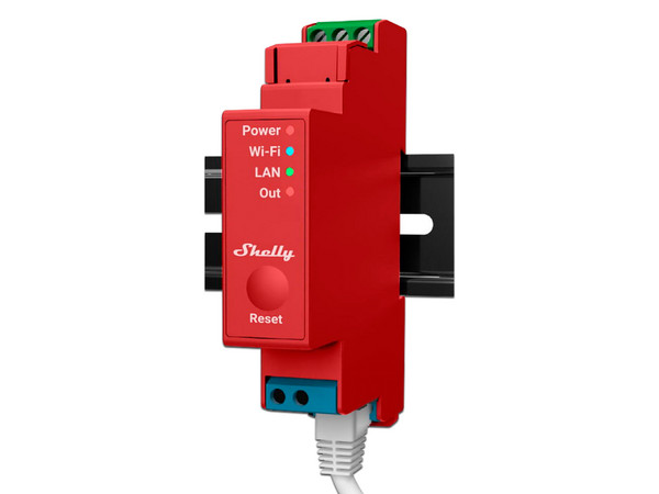 Relevador Shelly Pro 1, Interruptor WIFI, Industrial y Residencial inteligente, Hasta 16A , Soporta Google, Alexa, Nube P2P y control Local.