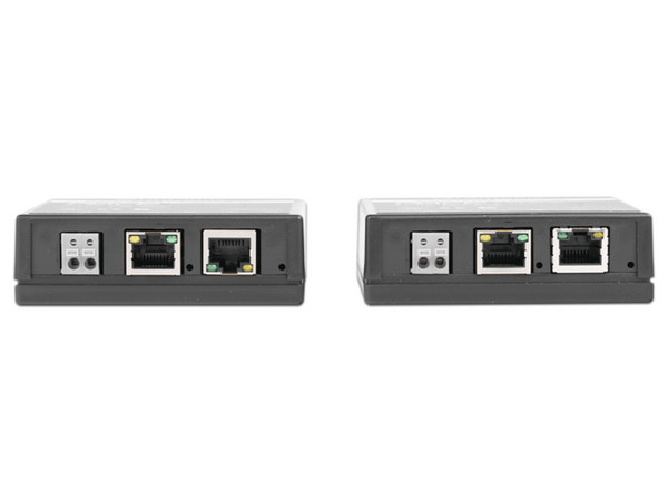 Kit Extensor IP y PoE Altronix PACE-1PR-MT por cable UTP Cat5E, hasta 500 m, 100 mbps. Color Negro