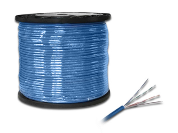 Bobina de Cable Belden Cat6A (UTP), 305m. Color Azul.