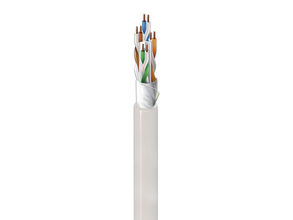 Bobina de cable BELDEN 10GXW12, Cat6a  UTP, 305m,  23 AWG, Color Blanco.
