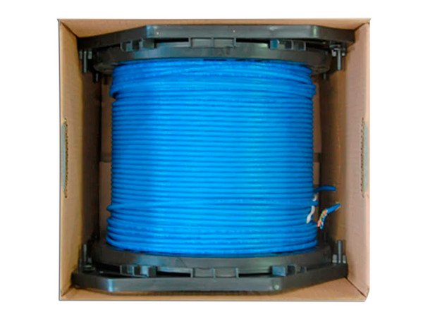 Bobina de Cable Belden Cat6 (UTP) Caja con 305m, 23 AWG. Color Azul.